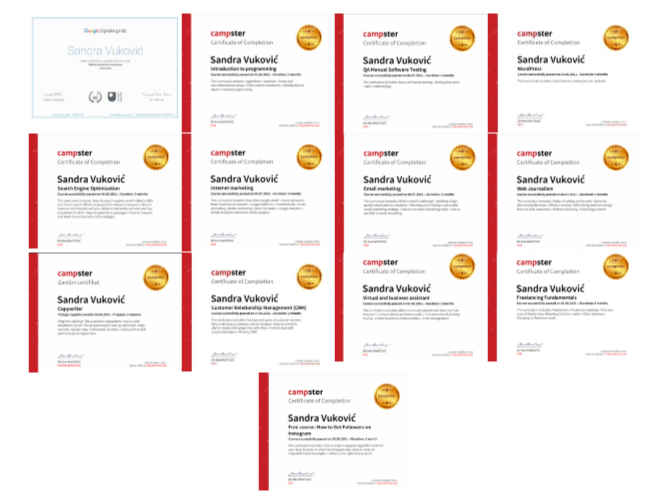 kurzy a certifikáty webycrea